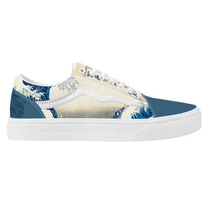 The Great Wave Low Top Flat Sneaker