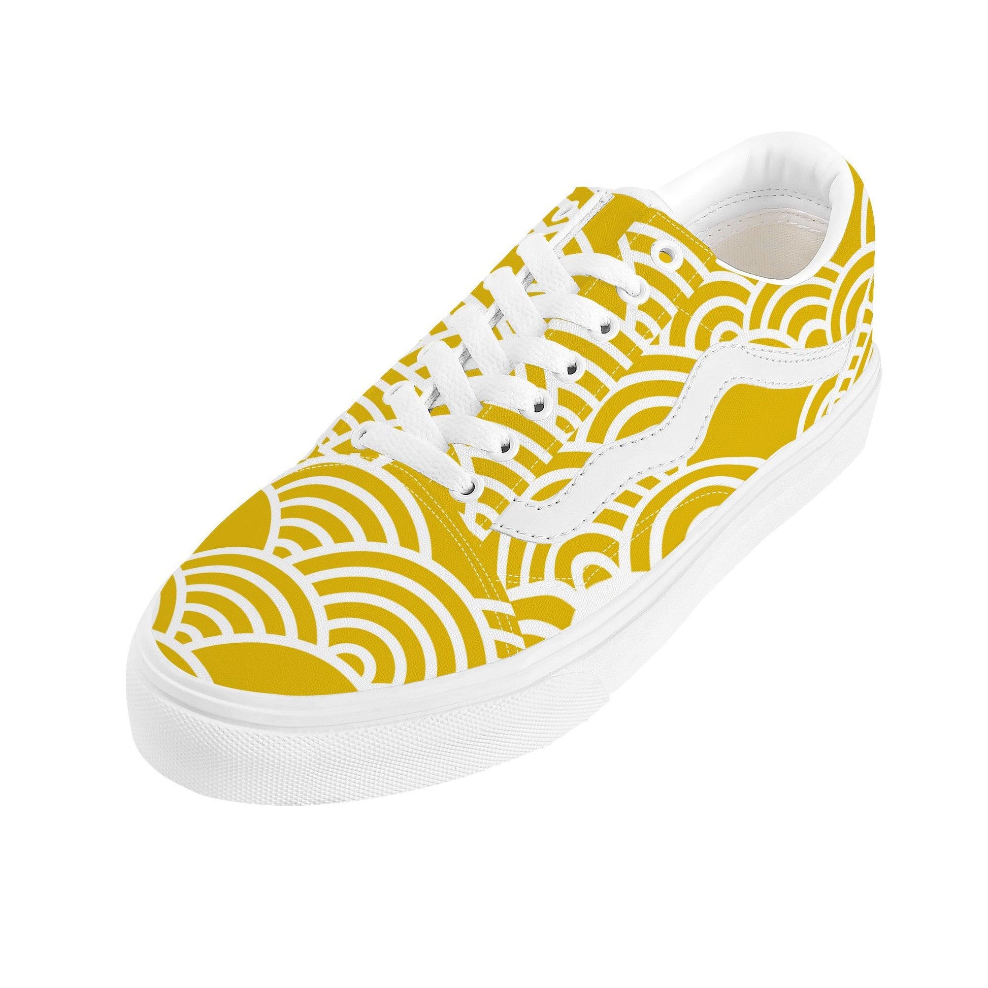 Yellow Low Top Flat Sneaker