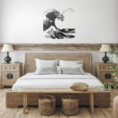 The Great Wave by Hokusai Metal Wall Art