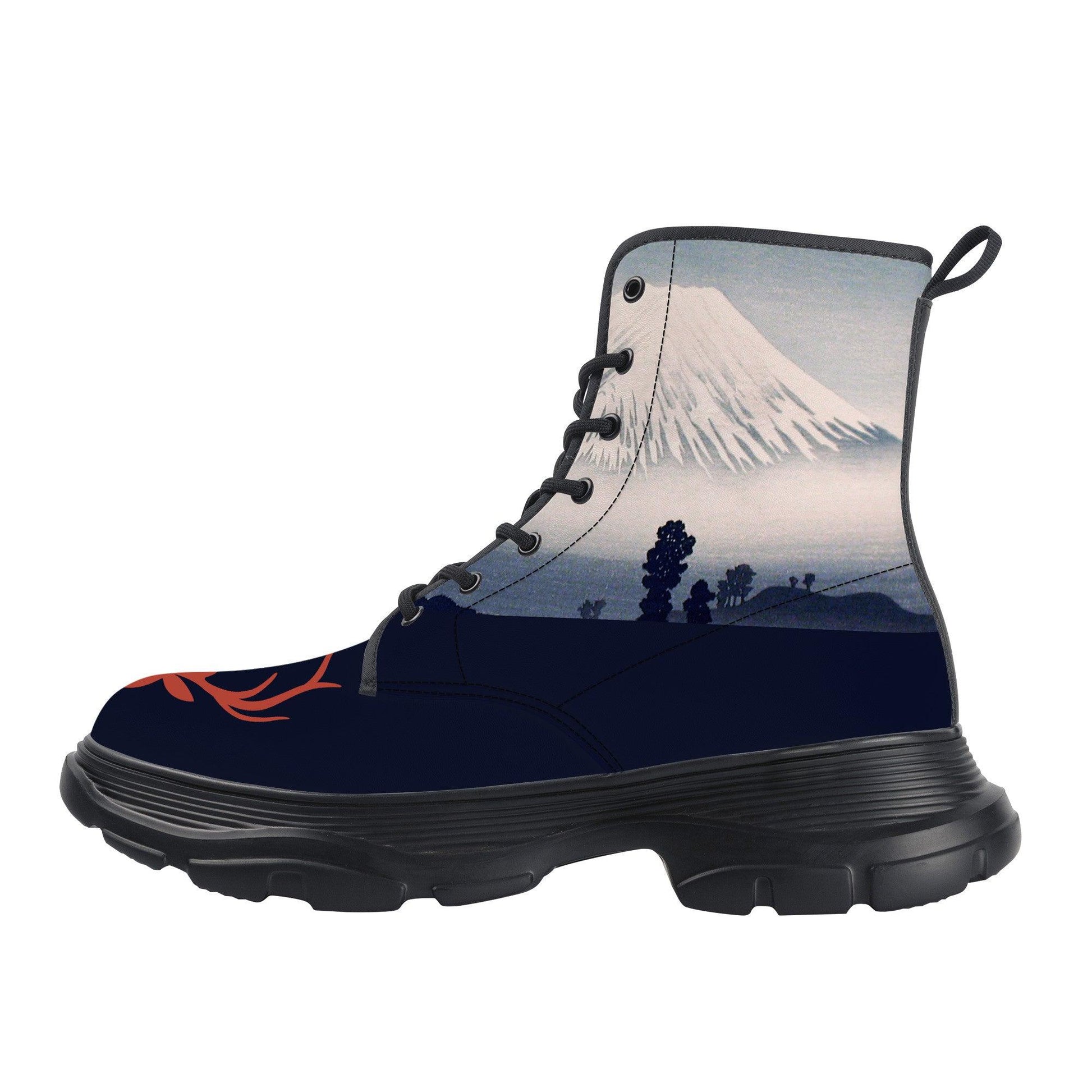 Mount Fuji in Mist by H. Takahashi - Chunky Boots
