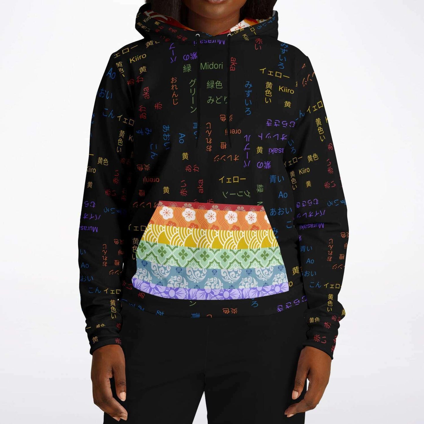 Niji - Rainbow Pride Black Hoodie