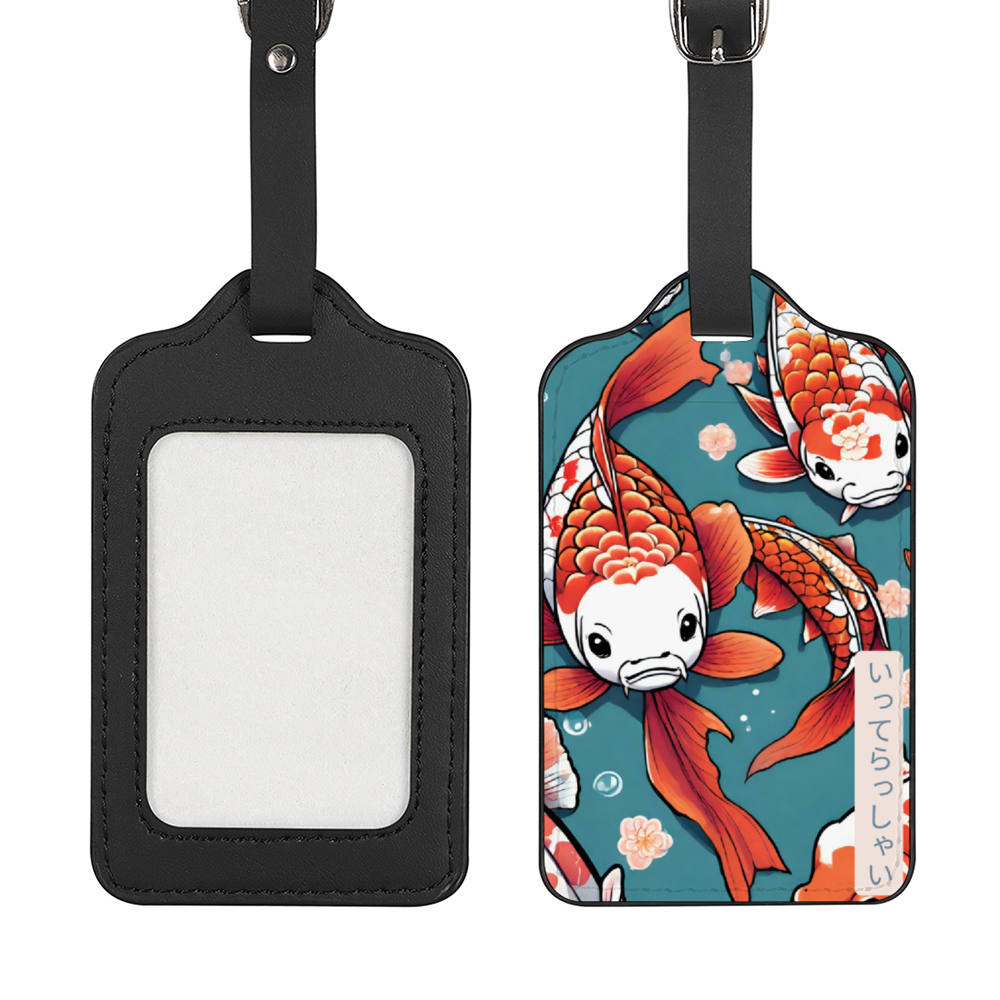 Koi Love Luggage Tag