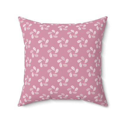 Shade of Pink Petal Flower Japanese Pattern Square Pillow