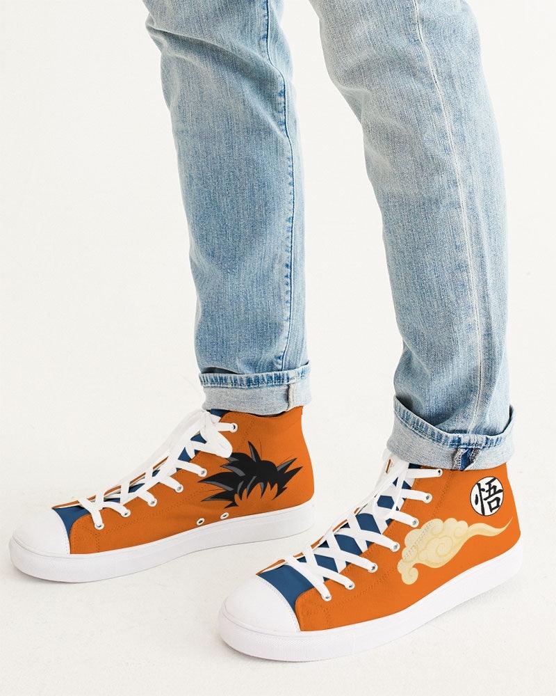 DBZ - Goku Orange Men's Hightop Canvas Sneakers Shoes