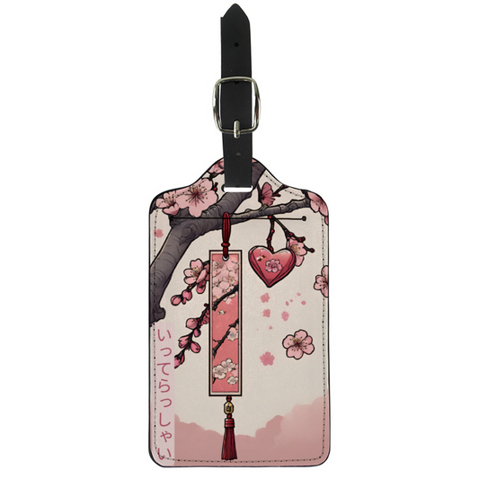 Pink Blossom Luggage Tag