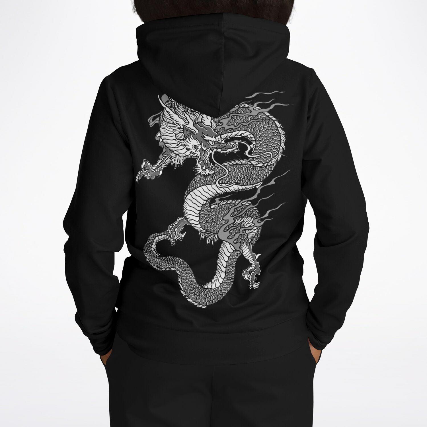 Black hoodie with dragon new arrivals