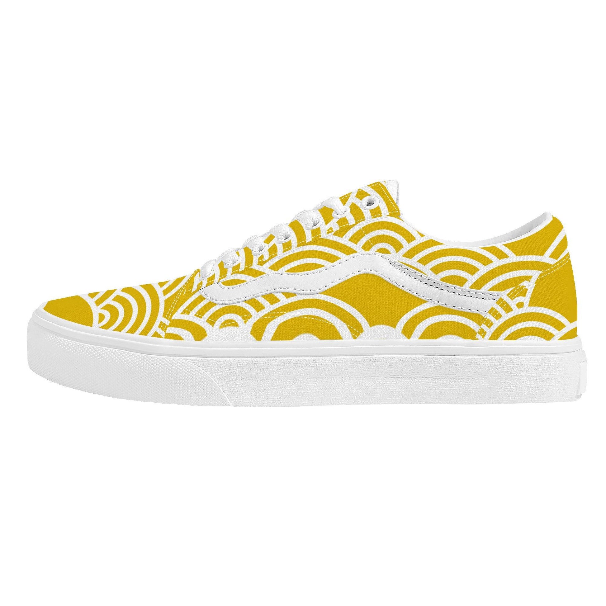 Yellow Low Top Flat Sneaker