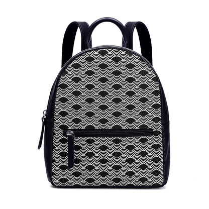 Traditional Black Wave Backpack