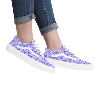 Purple Low Top Flat Sneaker