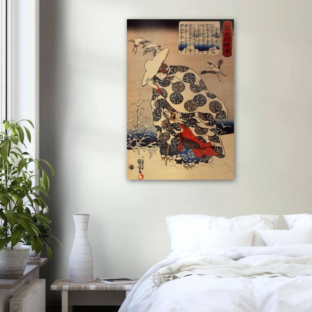 Tokiwa-Gozen - Utagawa Kuniyoshi - Wood Prints