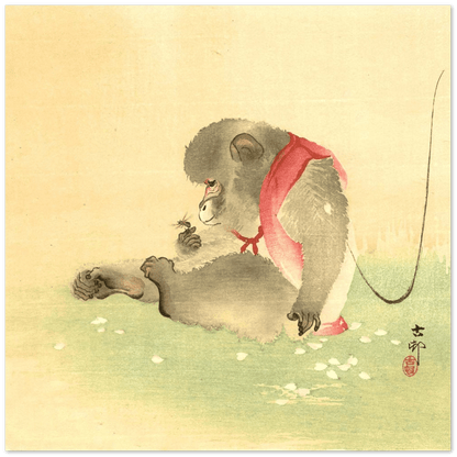 Monkey and Bee - Ohara Koson