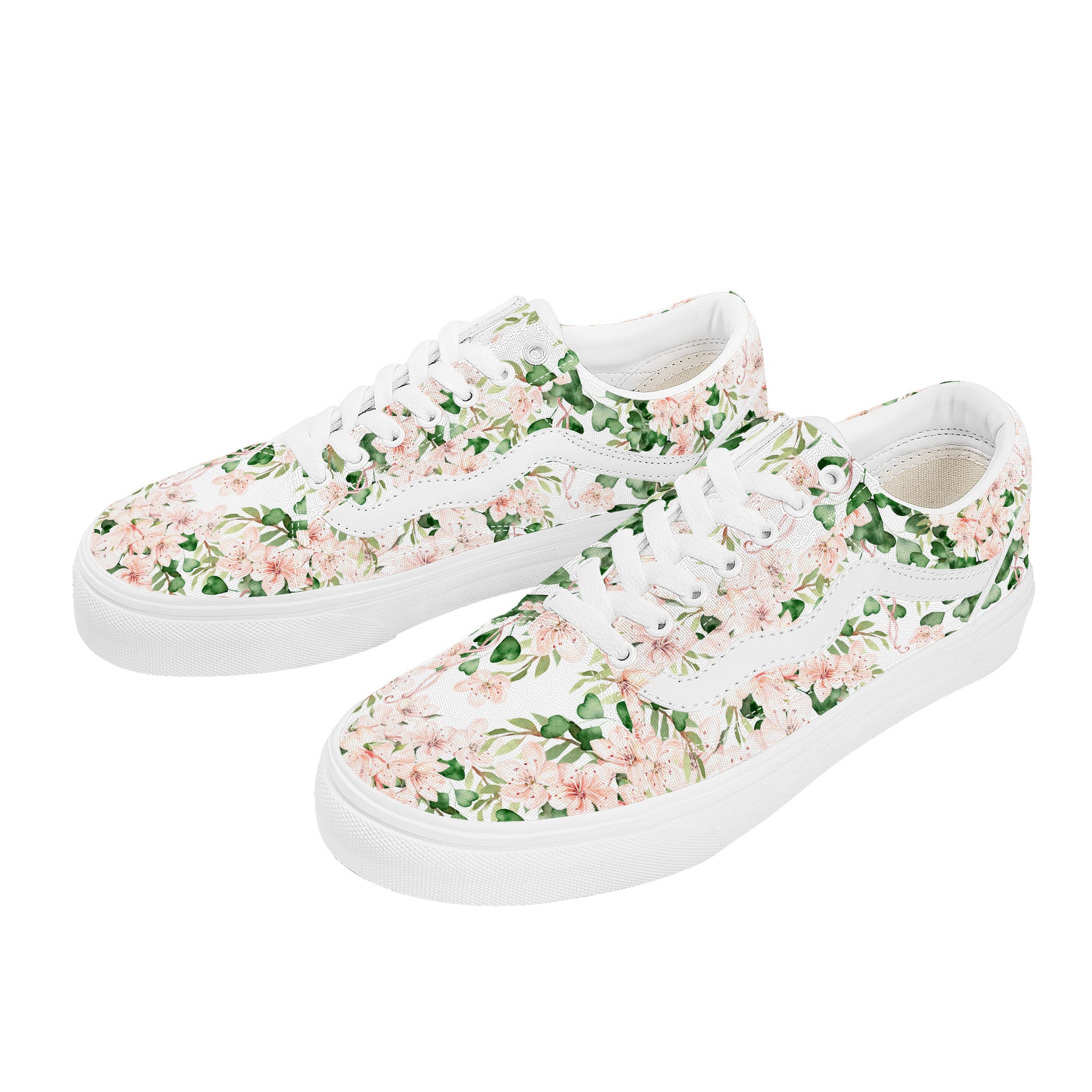 Green Bloom Low Top Flat Sneaker